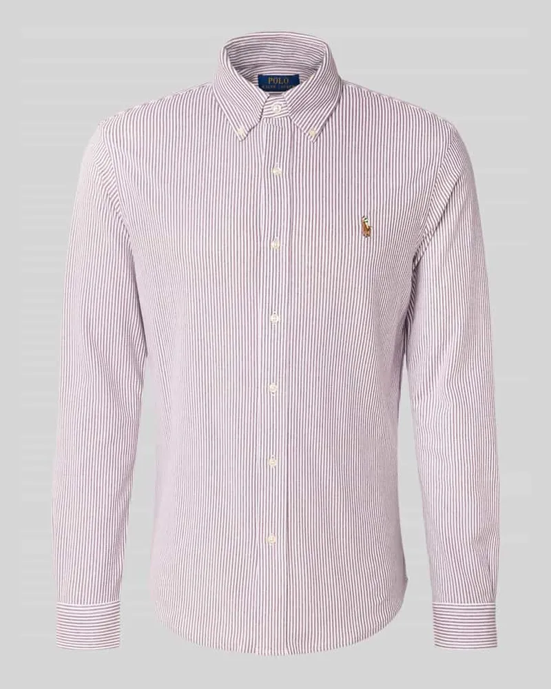 Ralph Lauren Freizeithemd mit Knopfleiste Bordeaux