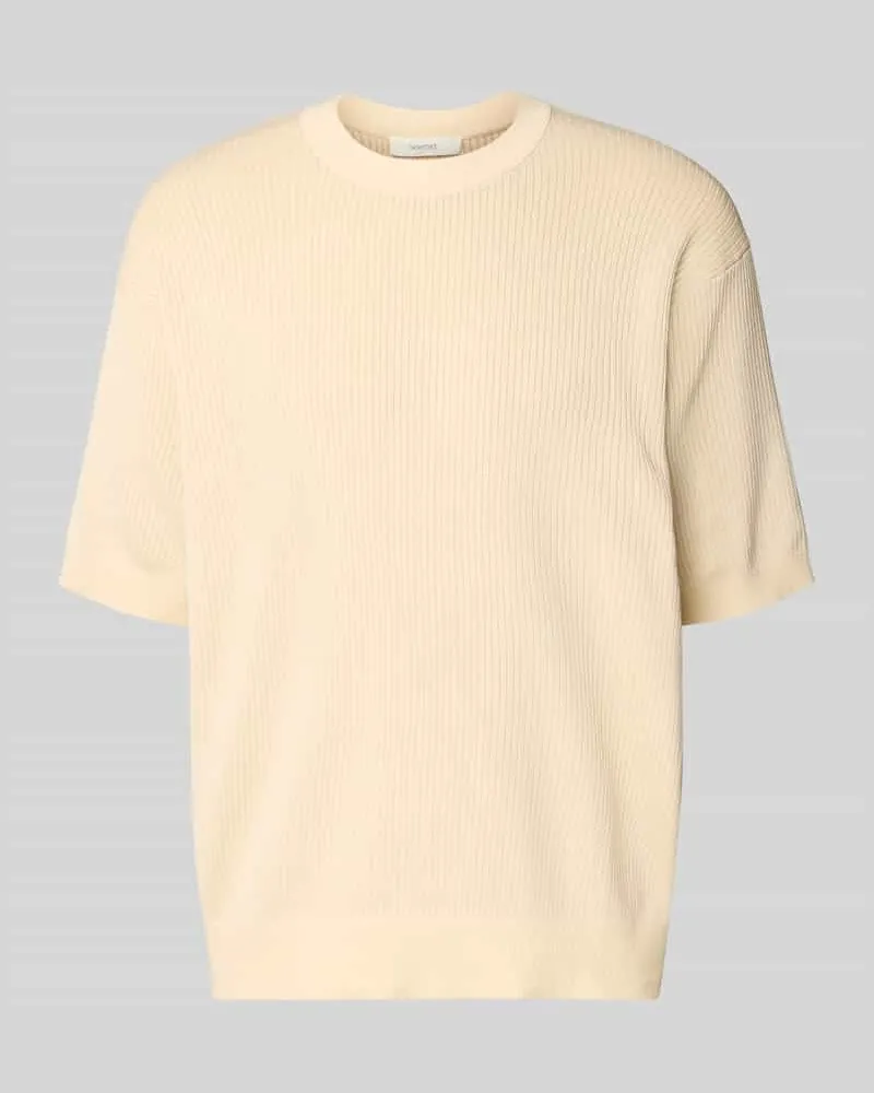 Selected Homme Regular Fit T-Shirt aus reiner Bio-Baumwolle Modell 'MATTIS Sand