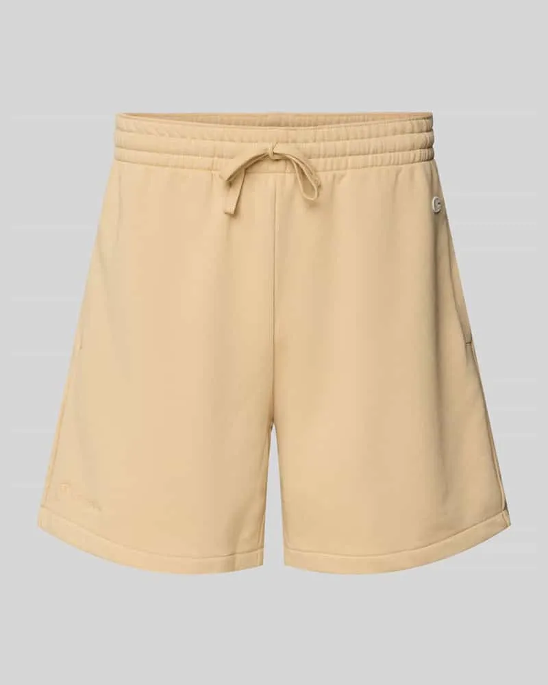 Champion Relaxed Fit Sweatshorts mit Logo-Badge Modell 'Sustainable Beige