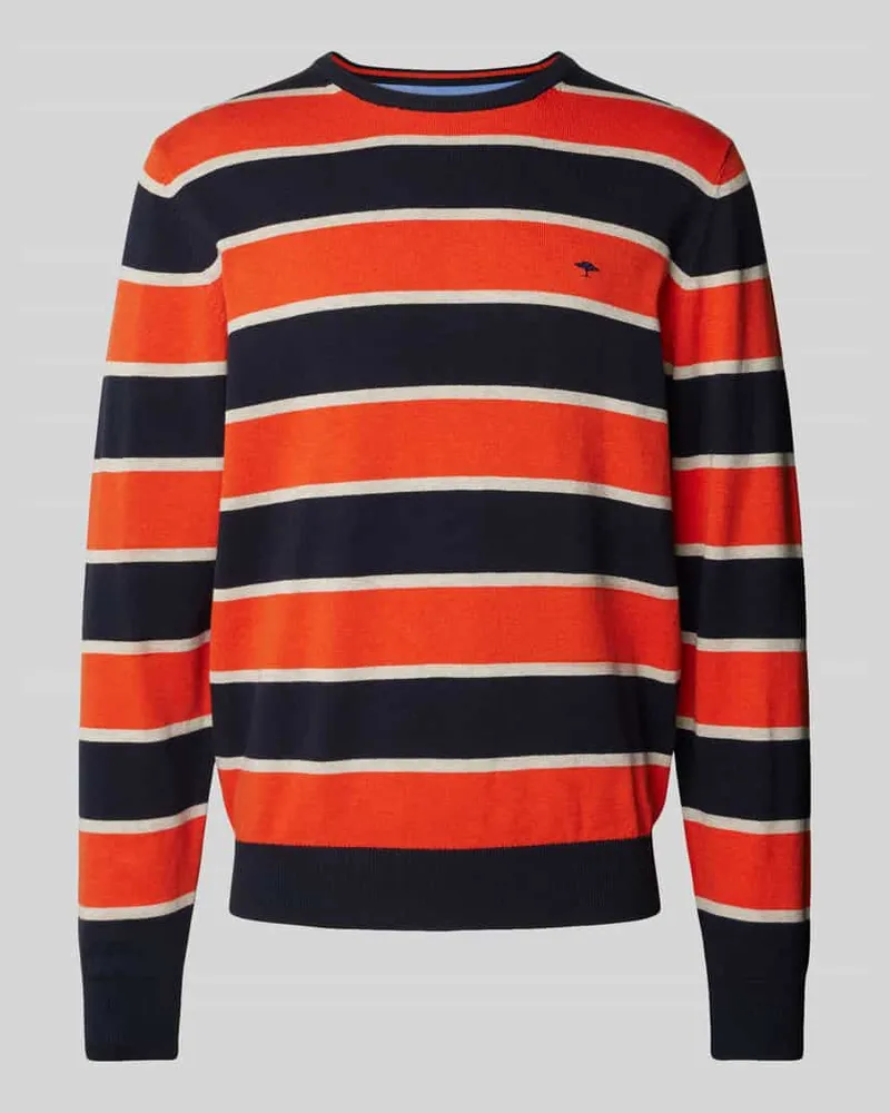 Fynch-Hatton Strickpullover mit Rundhalsausschnitt 