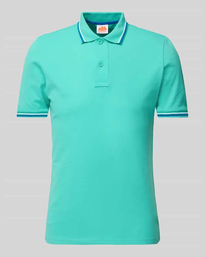 Sundek Poloshirt mit kurzer Knopfleiste Modell 'Brice 