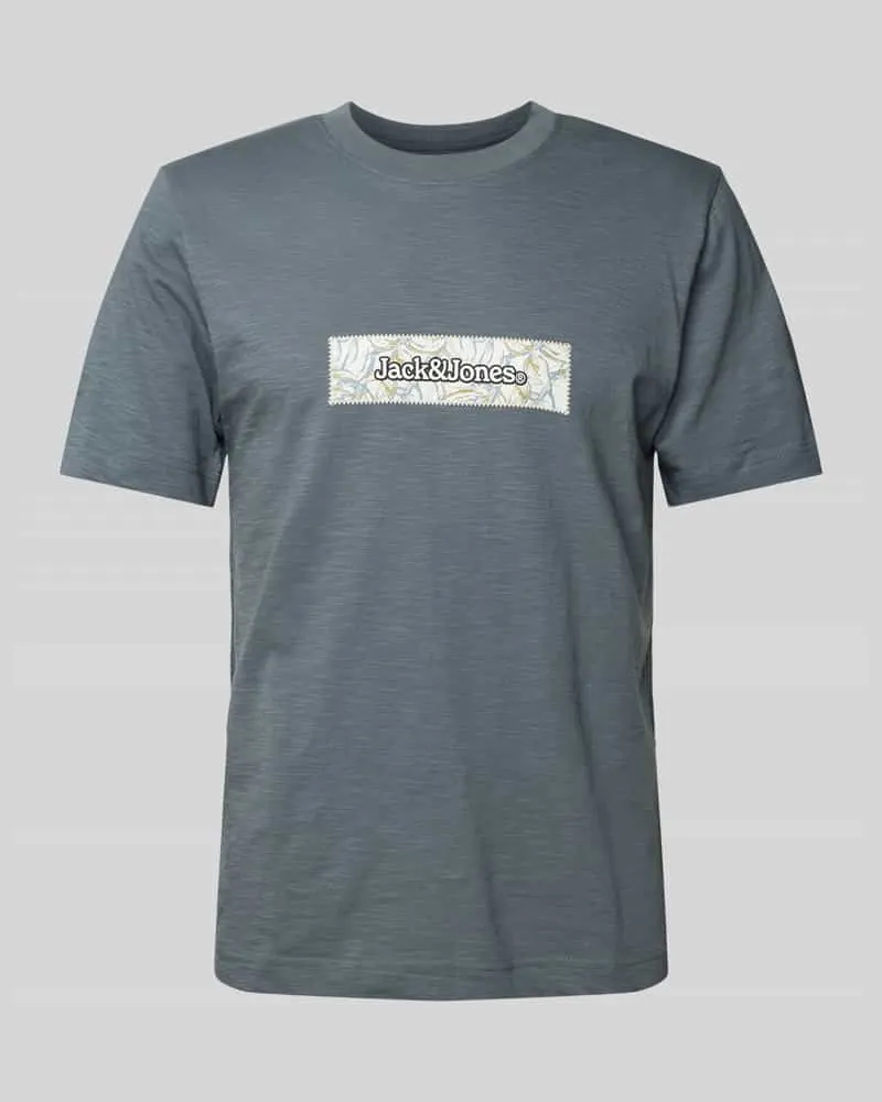 Jack & Jones T-Shirt mit Label-Print Modell 'SPLIT 