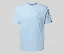 T-Shirt mit Motiv- und Label-Print Modell 'TROPICOSA