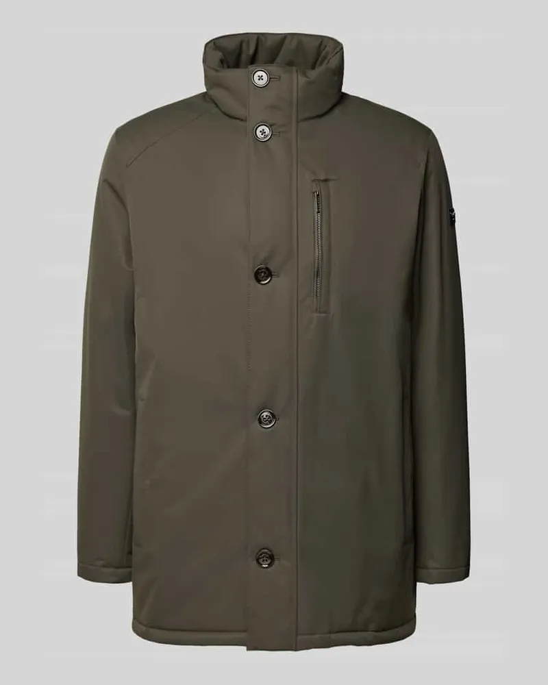 Bugatti Jacke mit Stehkragen Oliv