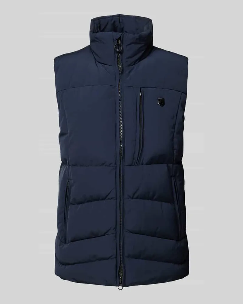 Wellensteyn Regular Fit Steppweste mit Label-Applikation Modell 'NORDSEE-WESTE 