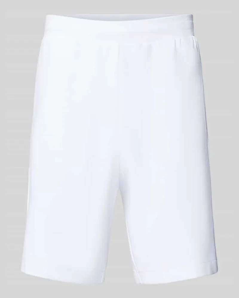 EA7 Shorts mit elastischem Bund Weiss