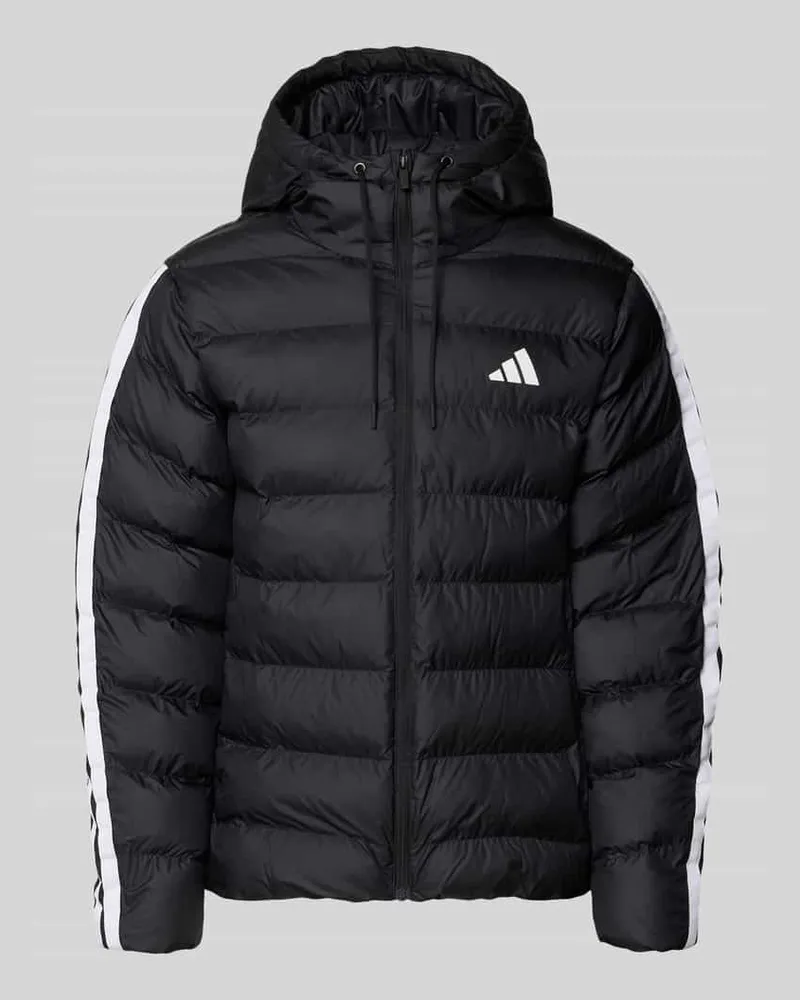adidas Regular Fit Steppjacke mit Kapuzenkragen Black