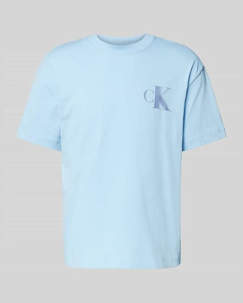 Calvin Klein T-Shirt mit Label-Print und Rundhalsausschnitt 