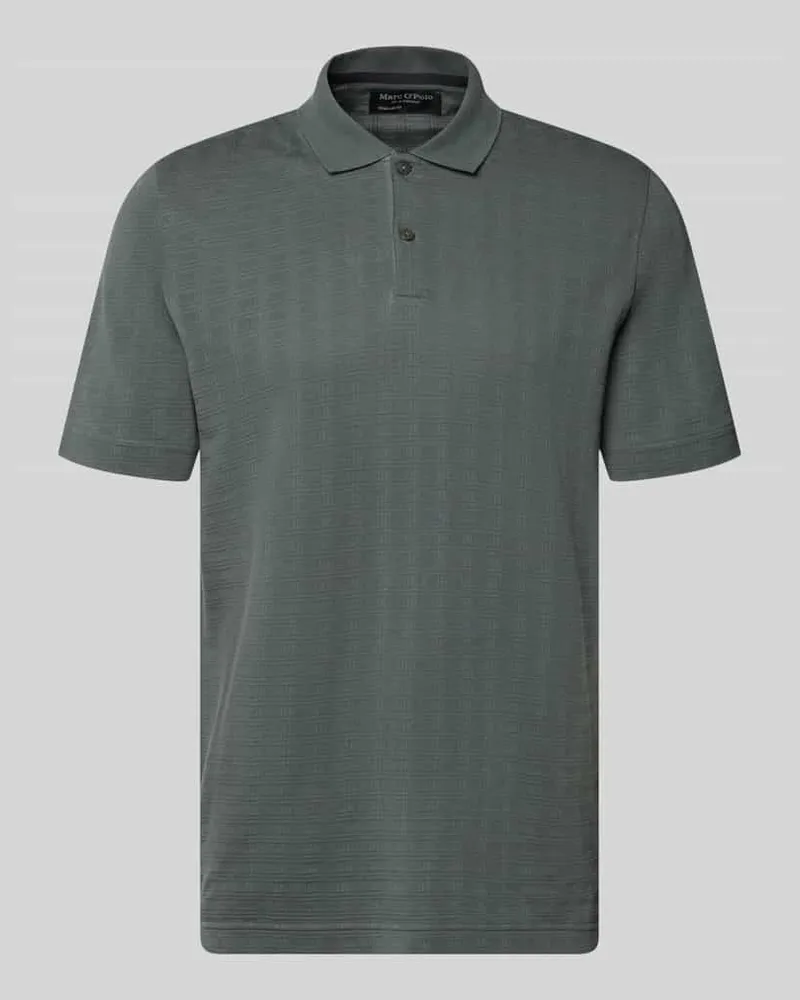 Marc O'Polo Regular Fit Poloshirt aus reiner Baumwolle Anthrazit