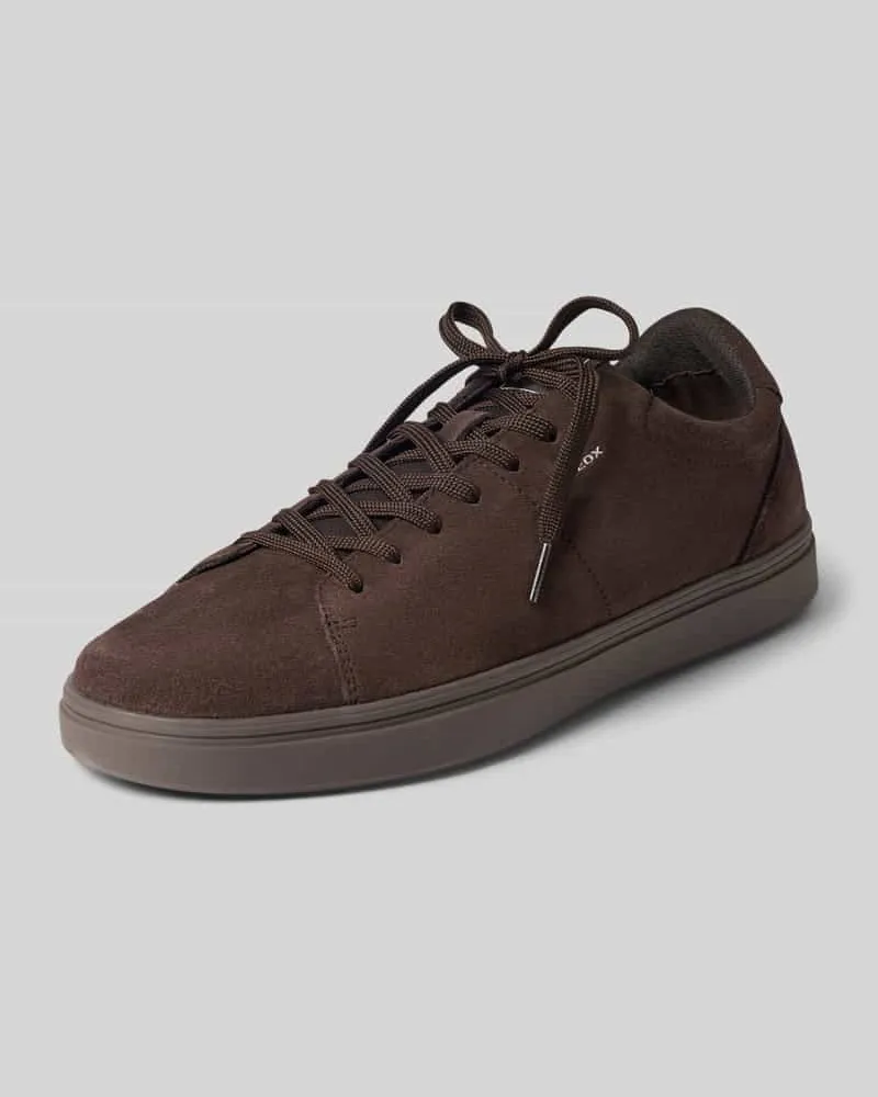 Geox Sneaker aus echtem Leder Modell 'Baltimoore Dunkelbraun