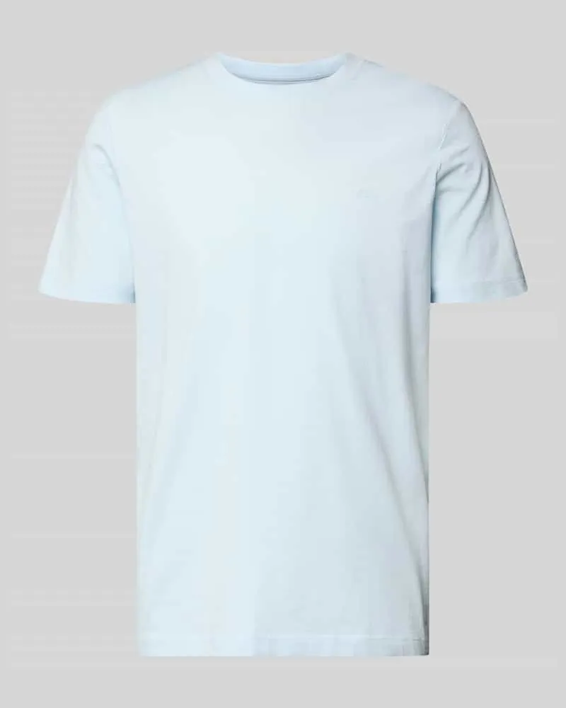S.Oliver Regular Fit T-Shirt aus reiner Baumwolle Hellblau