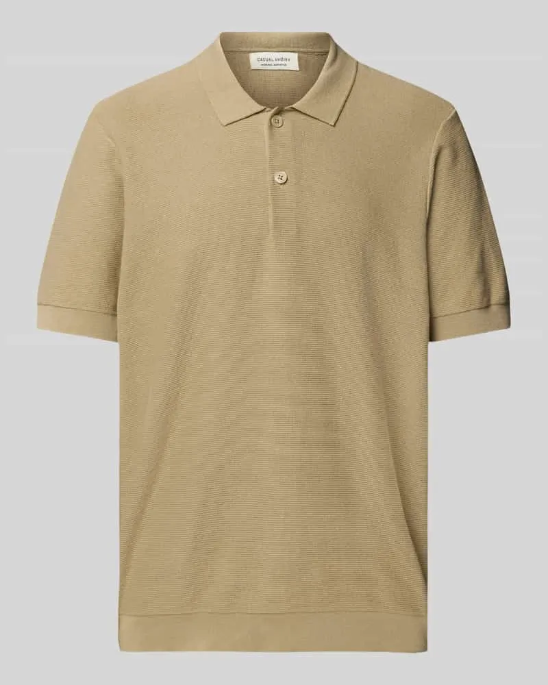 Casual Friday Relaxed Fit Poloshirt mit Strukturmuster Modell 'EDWARD 