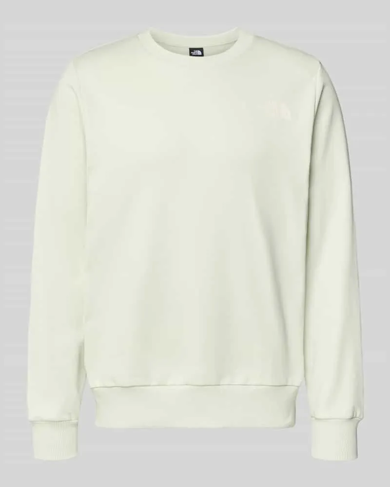 The North Face Sweatshirt mit Label-Print Hellgruen
