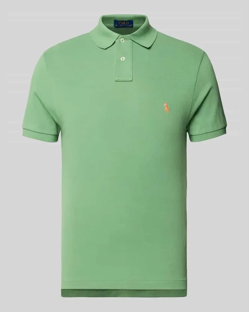 Ralph Lauren Poloshirt mit Label-Stitching Gruen