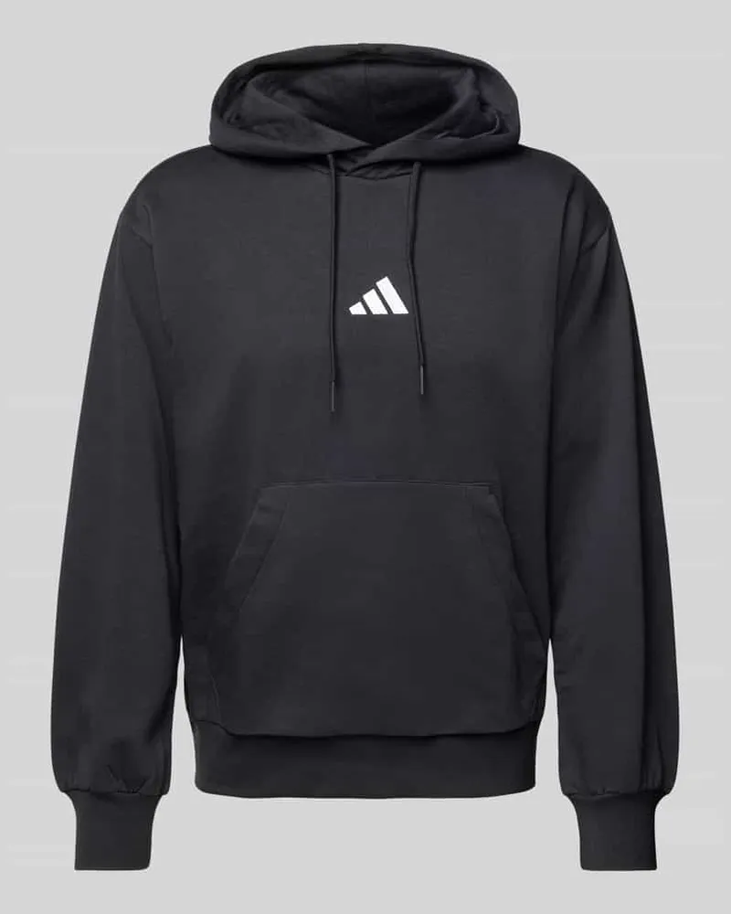 adidas Hoodie mit Logo-Stitching Modell 'FEELCOZY Black