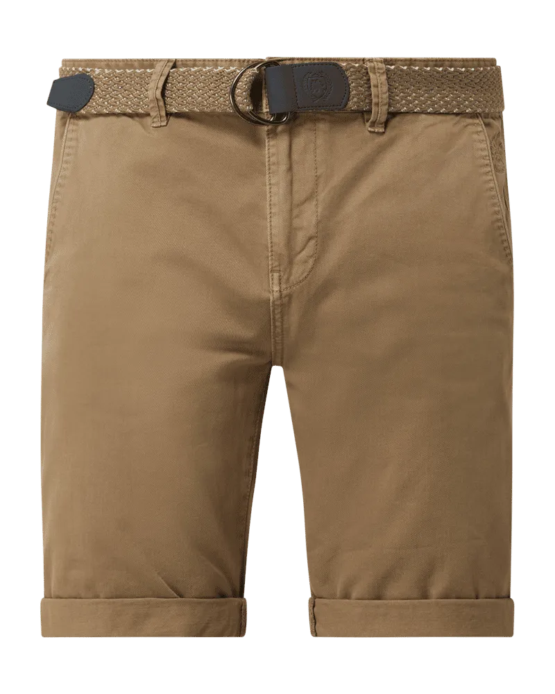 Lerros Regular Fit Chino-Shorts aus Baumwolle Modell 'Craig Beige