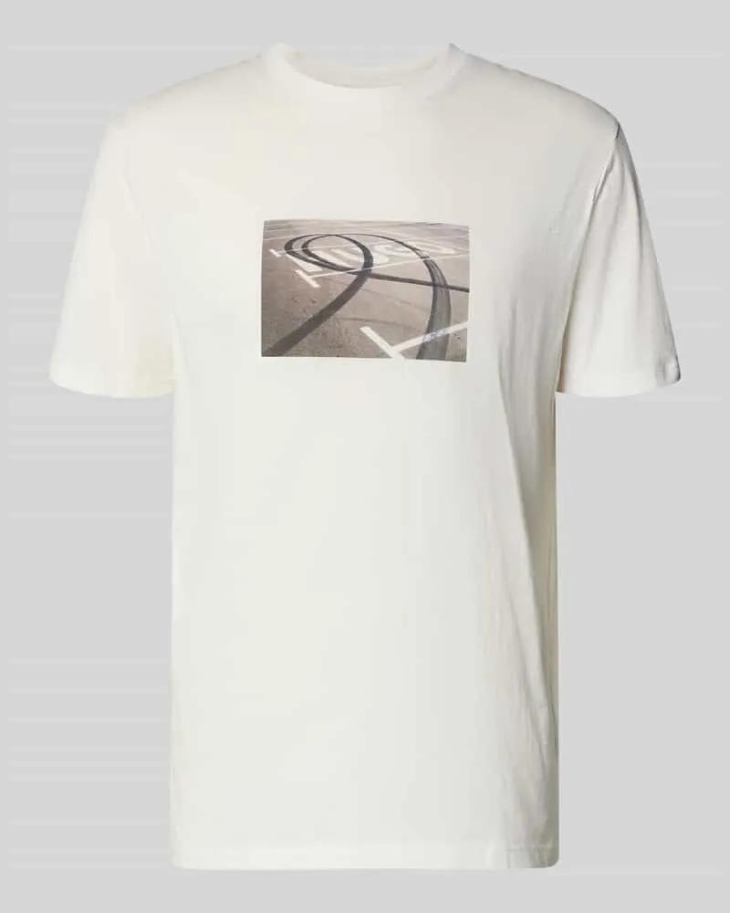 HUGO BOSS Relaxed Fit T-Shirt aus reiner Baumwolle Modell 'DOSTINO Weiss