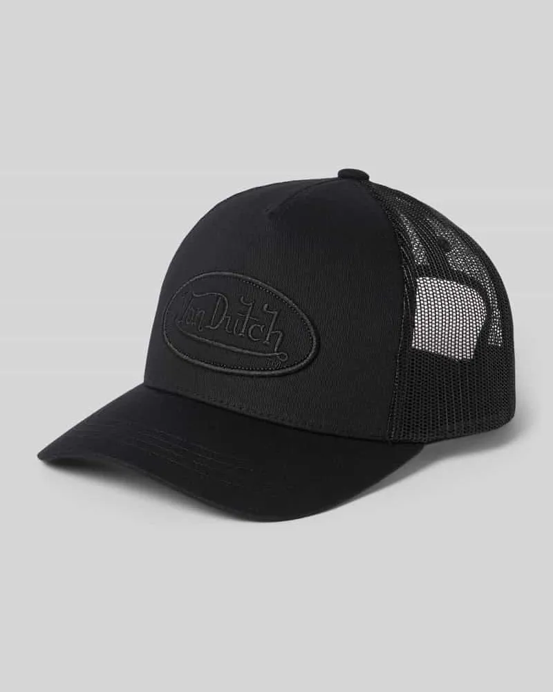 Von Dutch Trucker Cap mit Logo-Stitching Black
