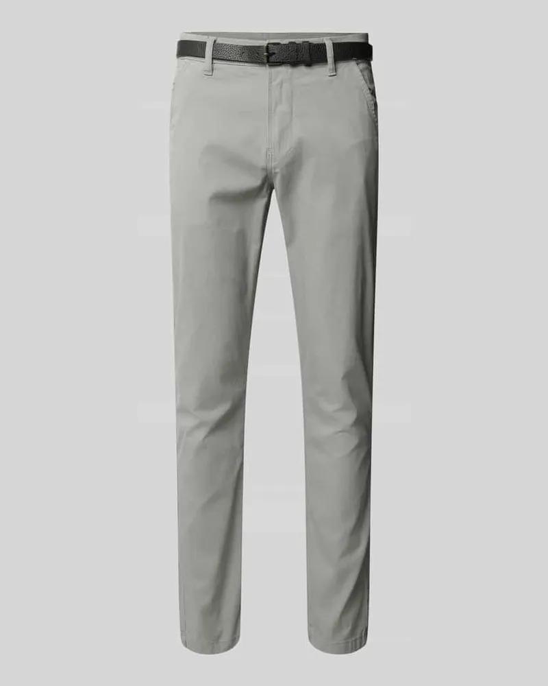 Lindbergh Classic Stretch Fit Chino mit Gürtel 