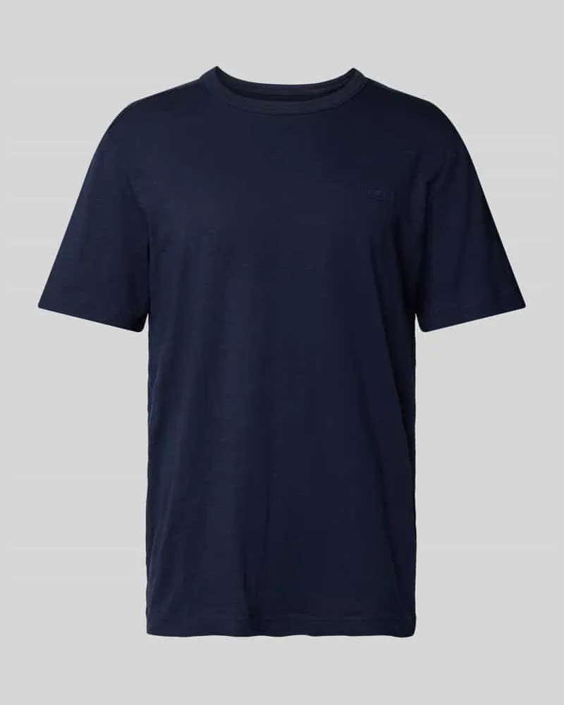 Tom Tailor Regular Fit T-Shirt aus reiner Baumwolle mit gummiertem Logo-Print 