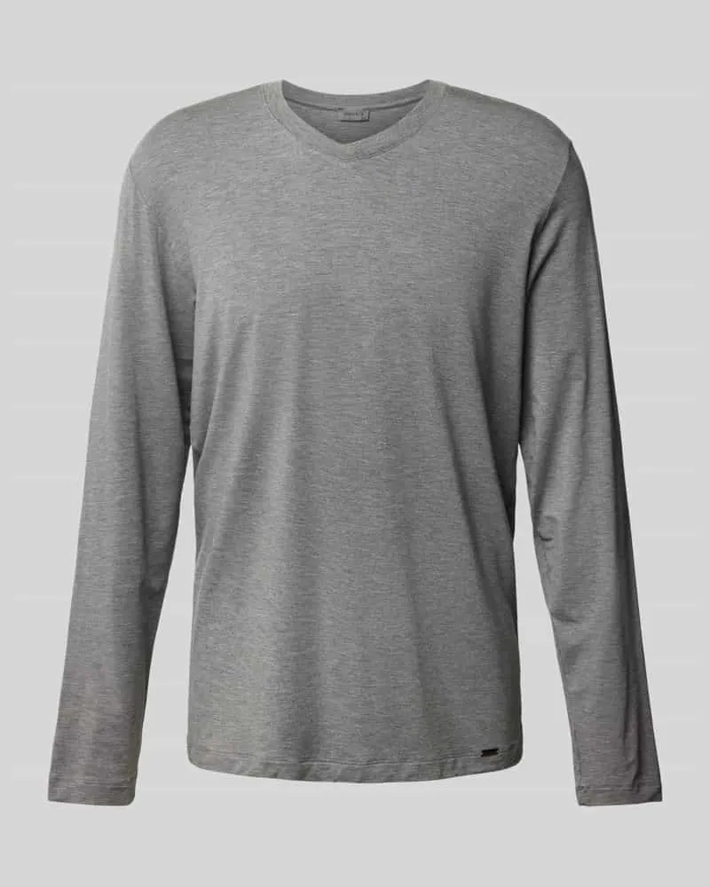 Hanro Longsleeve mit Label-Detail 