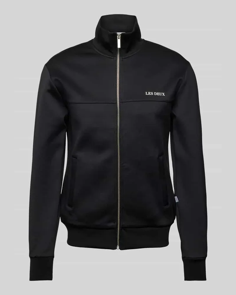 LES DEUX Sweatjacke mit Label-Print Modell 'Ballier 
