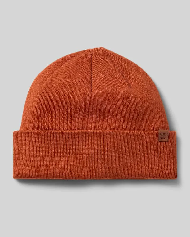 Barts Beanie mit Umschlagabschluss aus Viskosemix Orange