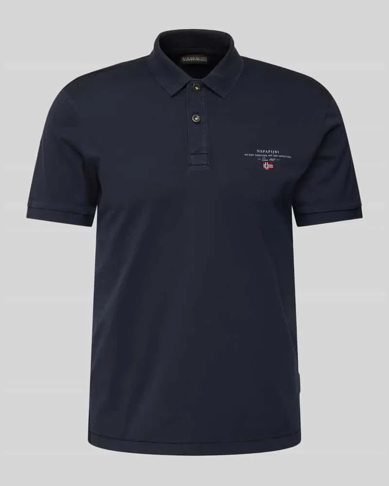 Napapijri Regular Fit Poloshirt mit Label-Stitching Modell 'elbas 