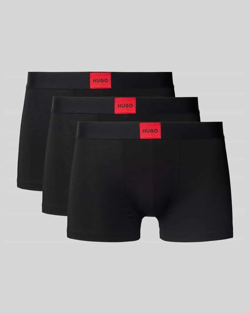 HUGO BOSS Trunks mit elastischem Label-Bund Modell 'GALAXY Black