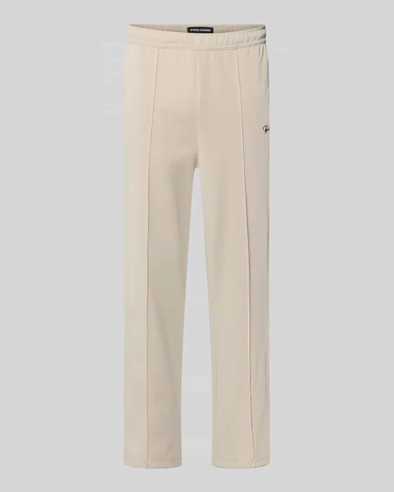 PEGADOR Sweatpants mit Label-Stitching Modell 'Motus Track Pants Ecru