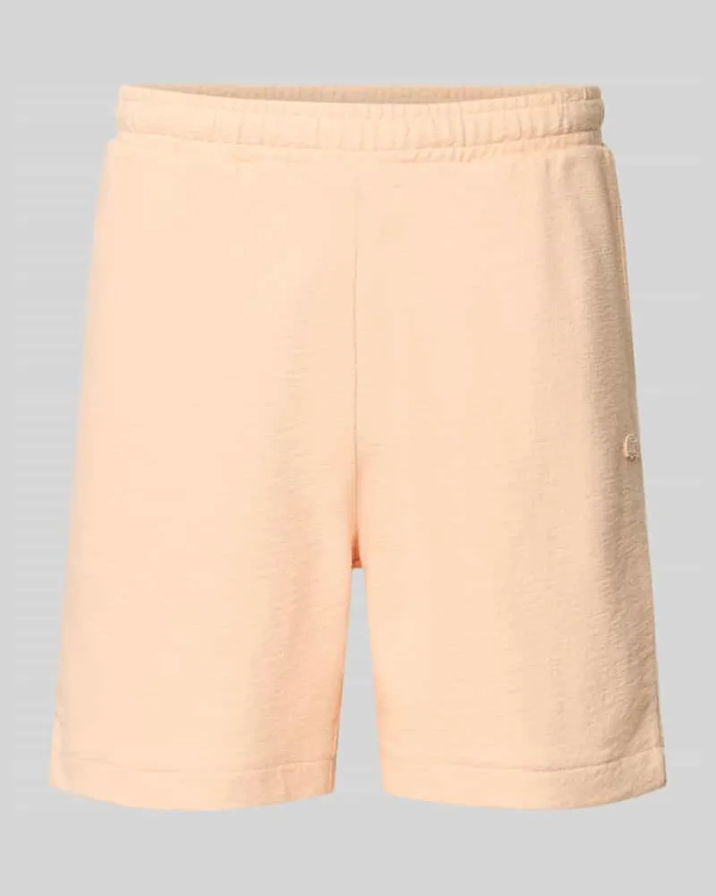 Lacoste Regular Fit Sweatshorts aus reiner Baumwolle Lachs