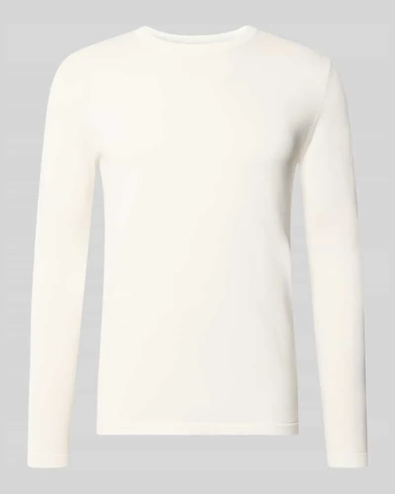 Drykorn Slim Fit Pullover in Strick-Optik Modell 'Mino Ecru