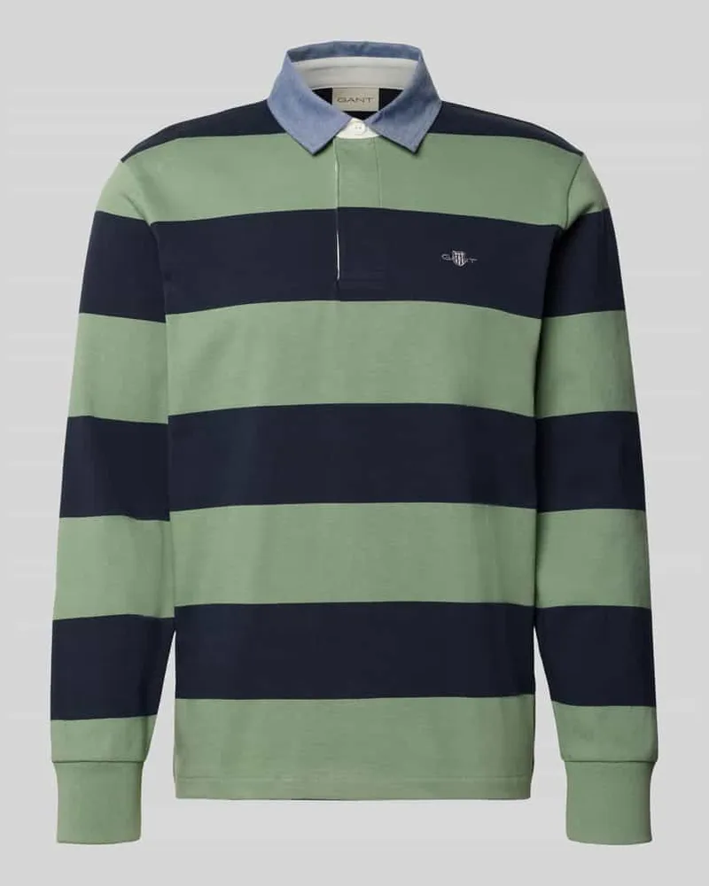 Gant Regular Fit Sweatshirt aus reiner Baumwolle Mint