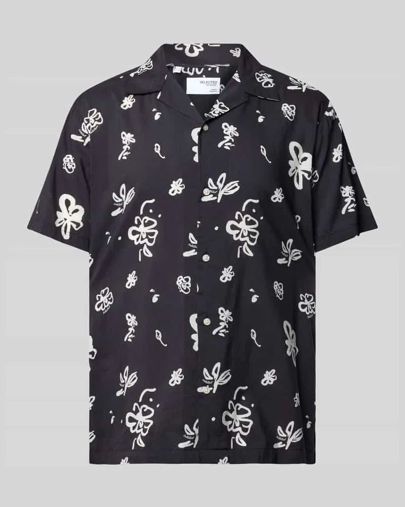 Selected Homme Regular Fit Freizeithemd mit Allover-Muster 