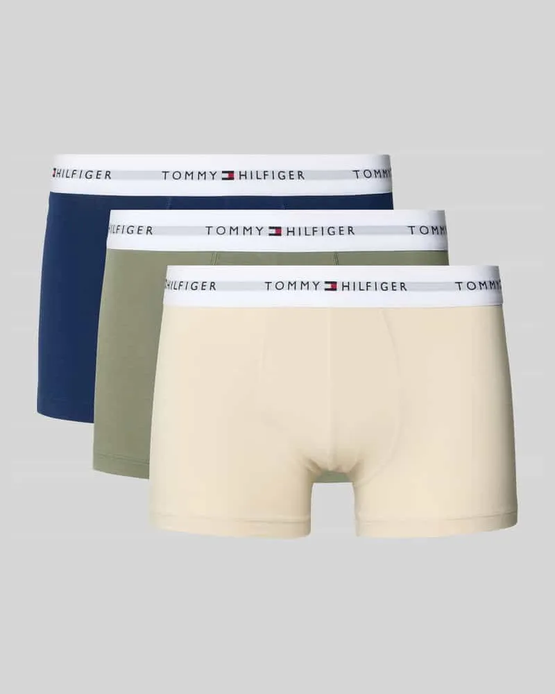 Tommy Hilfiger Trunks aus Baumwoll-Mix im 3er-Pack 