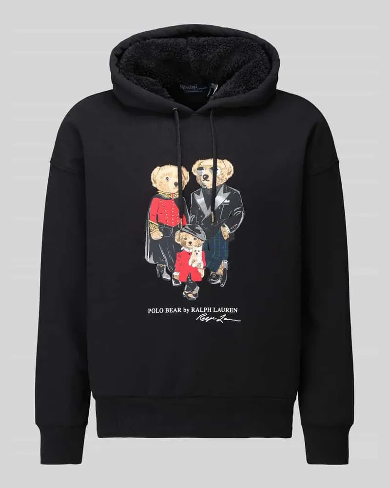 Ralph Lauren Regular Fit Hoodie aus Baumwoll-Mix Black
