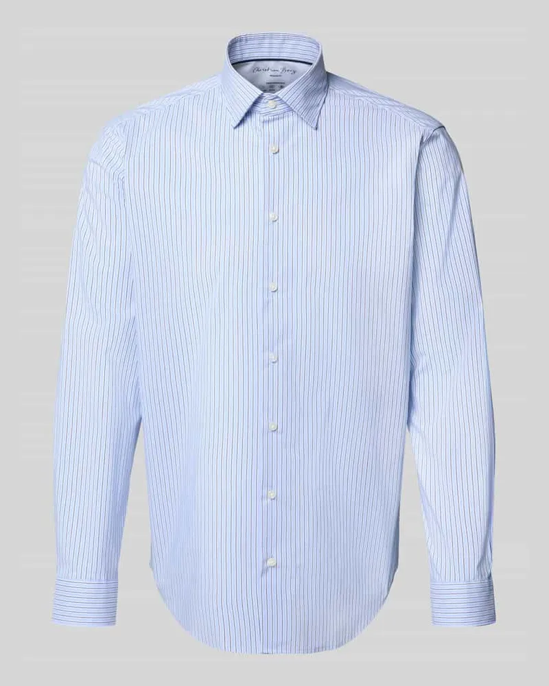 Christian Berg Regular Fit Freizeithemd mit Kentkragen Bleu