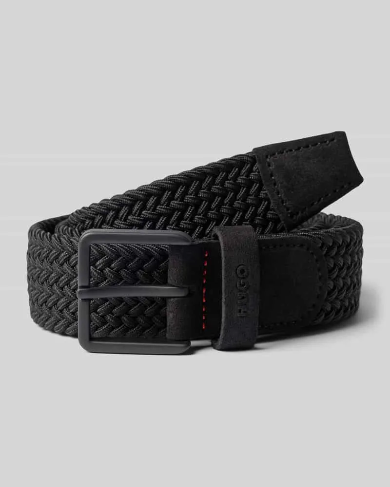 HUGO BOSS Gürtel mit Webmuster Modell 'GETHIN-WNE_SZ35 Black