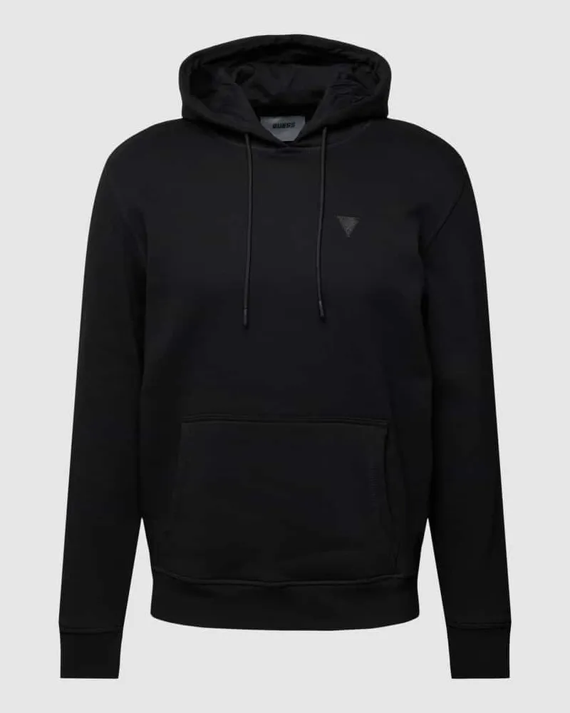Guess Hoodie mit Label-Detail Modell 'ALDWIN Black