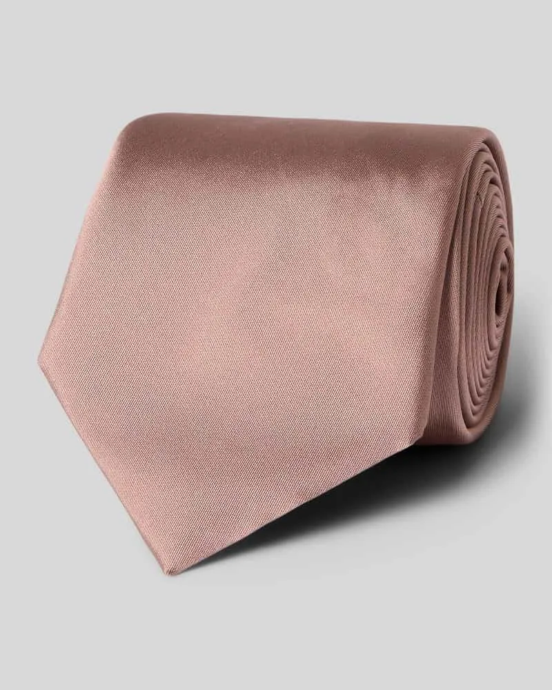 HUGO BOSS Krawatte aus Seiden-Mix Hellbraun