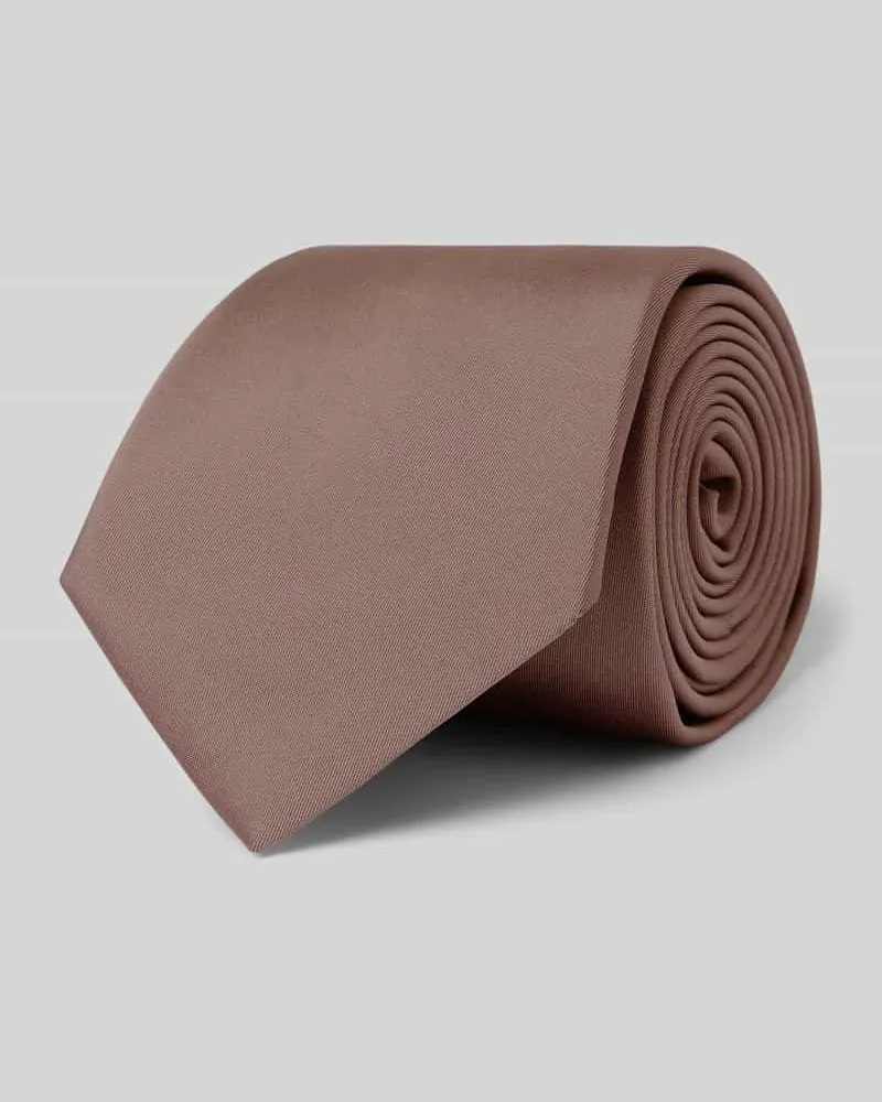 HUGO BOSS Krawatte aus Seiden-Mix Hellbraun