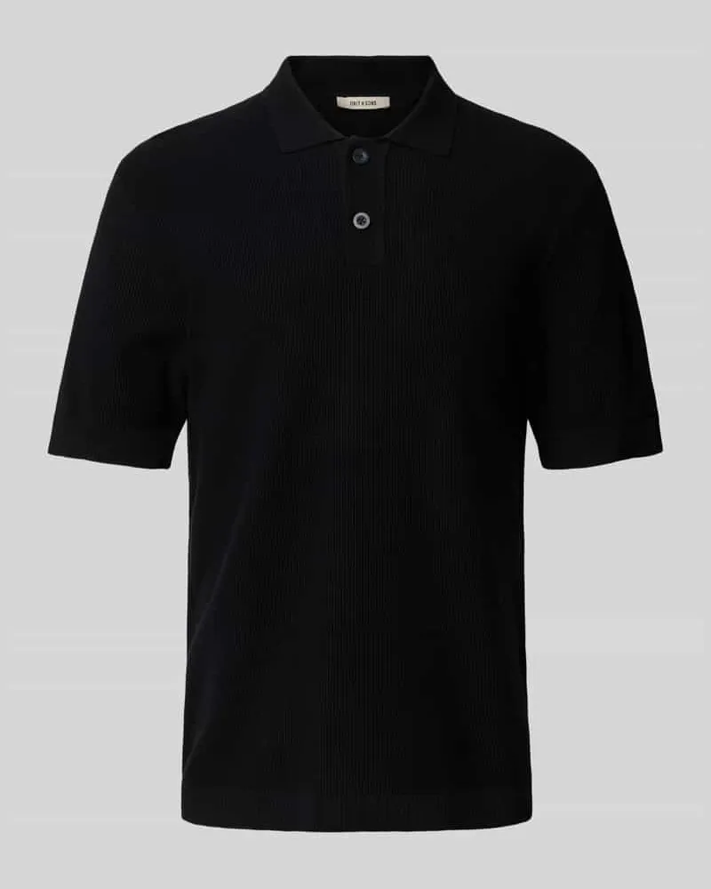 Only & Sons Regular Fit Strickpolo aus reiner Baumwolle Modell 'TONY 