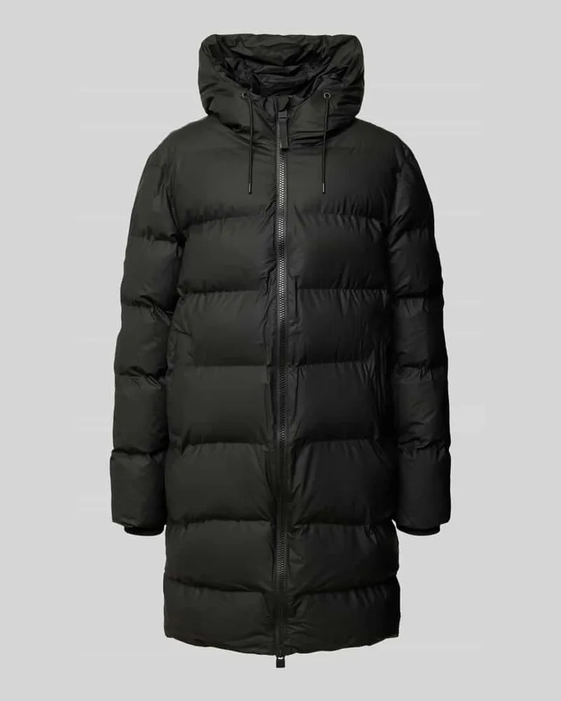 RAINS Steppjacke mit Zweiwege-Reißverschluss Modell 'Alta Black