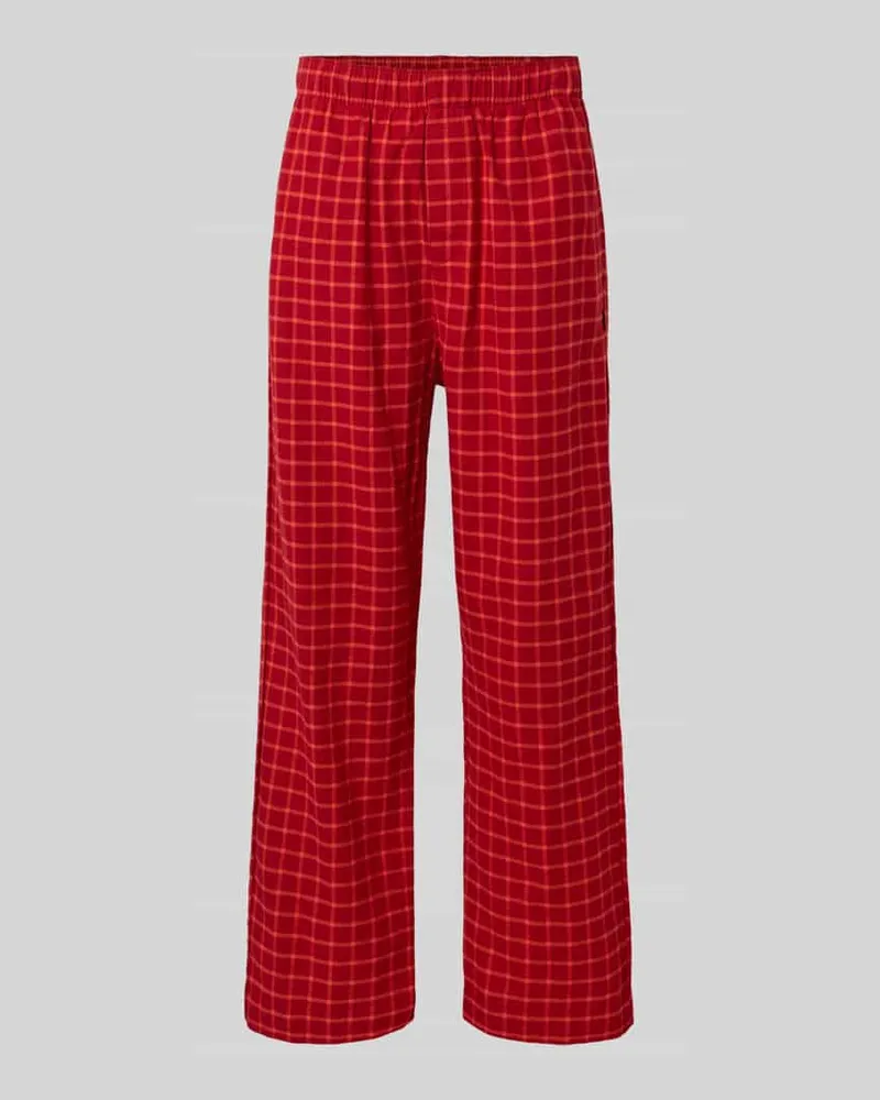 Calvin Klein Pyjama-Hose mit elastischem Bund Bordeaux