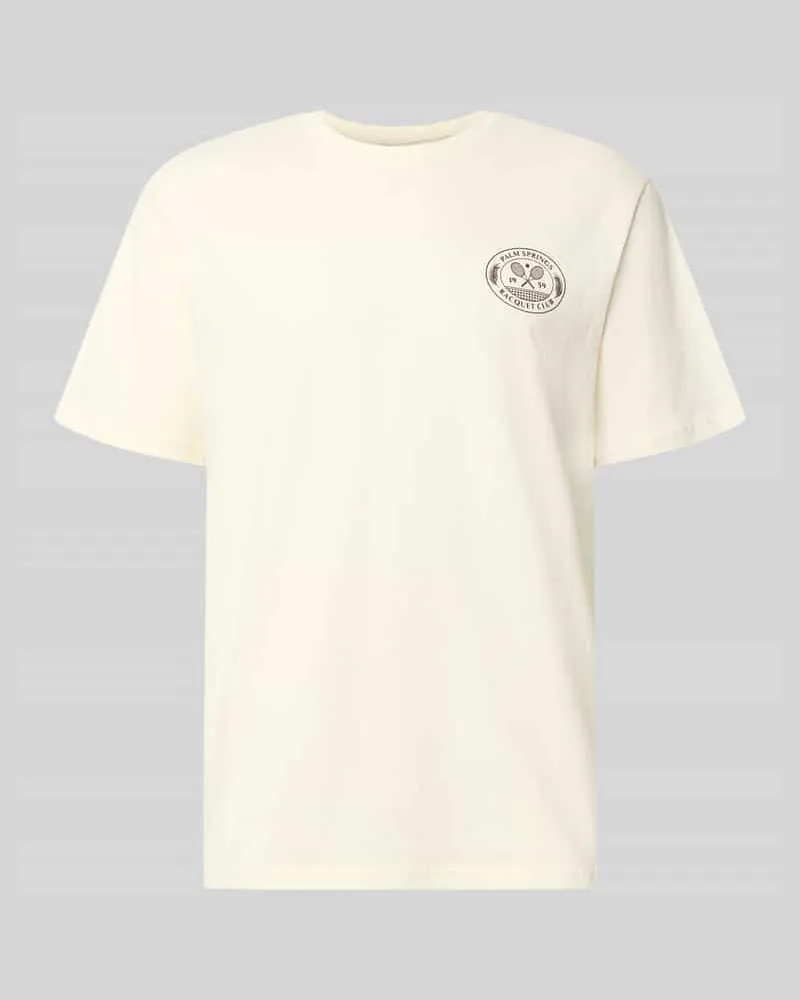 Only & Sons Relaxed Fit T-Shirt aus reiner Baumwolle Modell 'CAP Beige