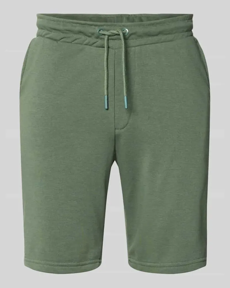 Blend Sweatshorts mit elastischem Bund Modell 'KARLOS Oliv
