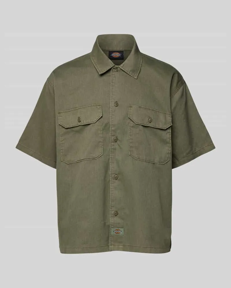 Dickies Freizeithemd mit Knopfleiste Oliv