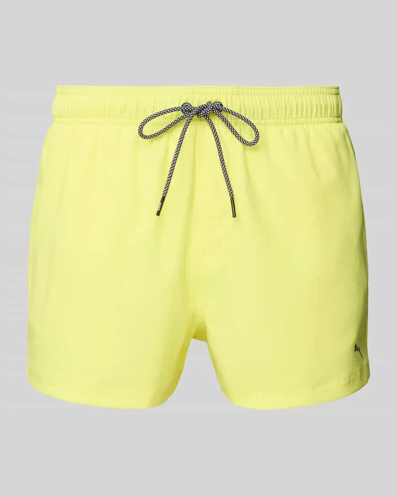 Puma Regular Fit Badehose mit Logo-Print 