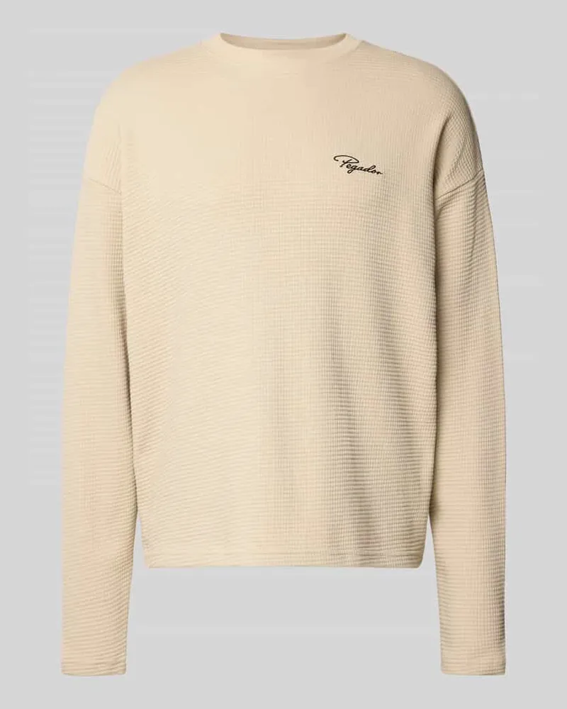 PEGADOR Oversized Sweatshirt mit Strukturmuster 