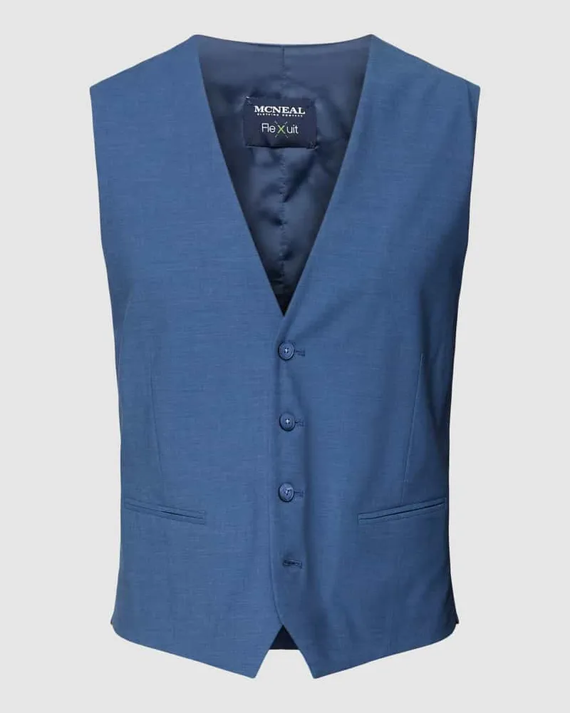 McNeal Slim Fit Weste mit Paspeltaschen 